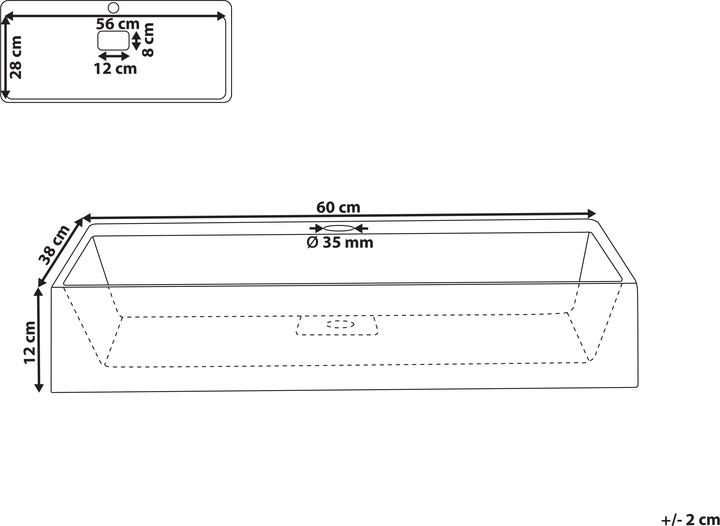 Actual product image Beliani Quenko (380 mm, 600 mm)