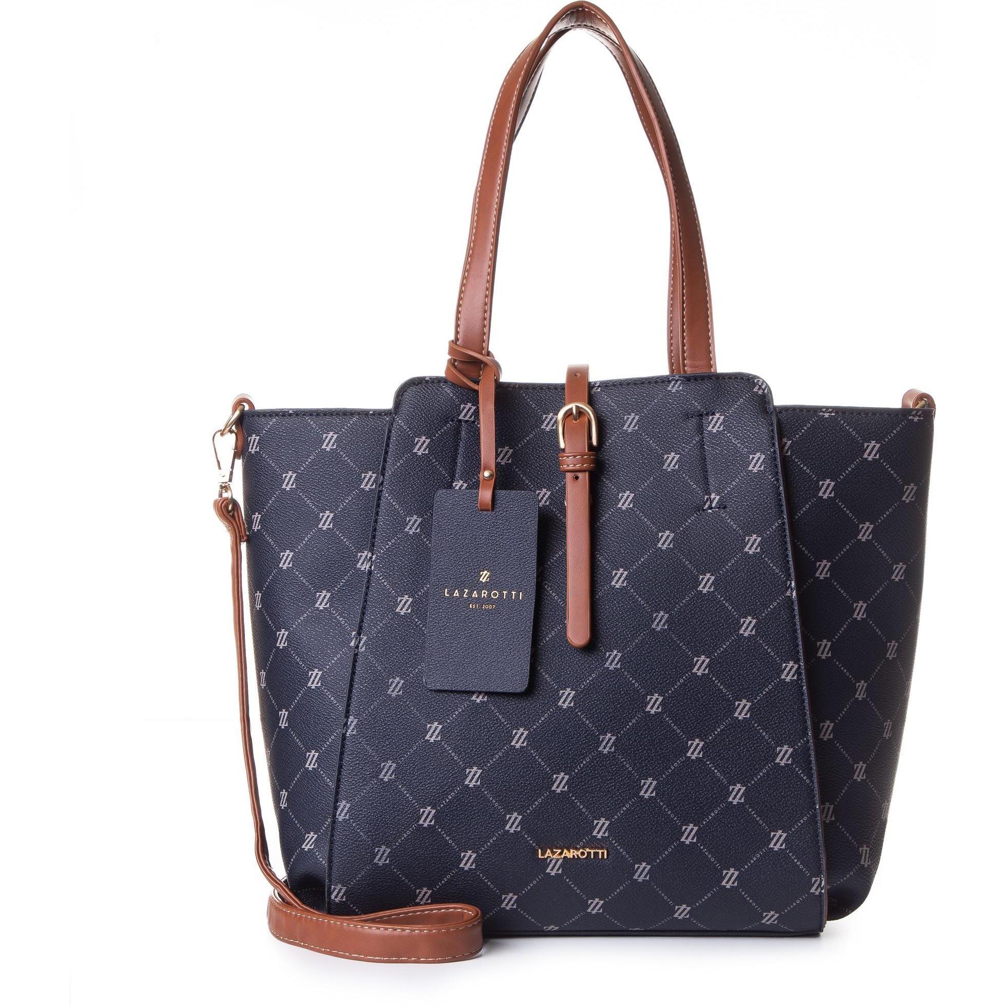 Lazarotti, Tasche, Palermo Handtasche 34 cm, Blau, (14 l)