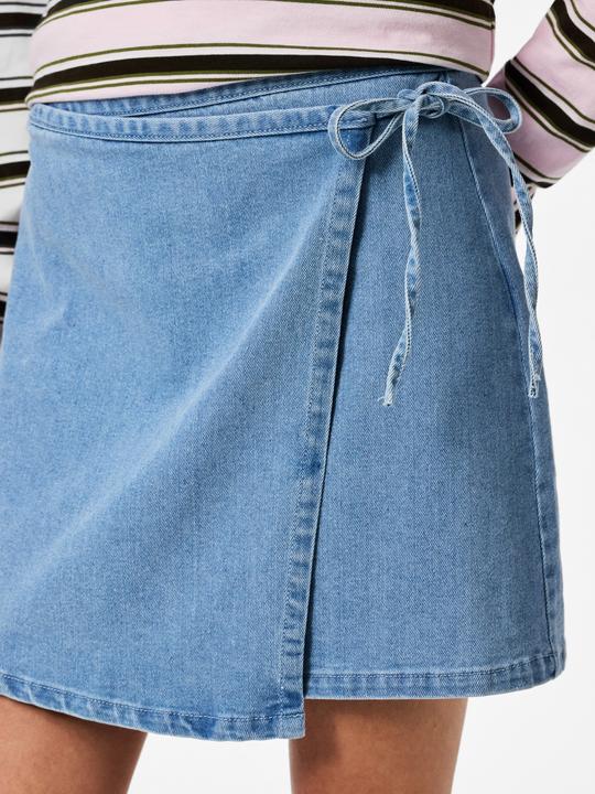 Produktbild Pieces PCFLORA MW WICKEL DENIM Minirock (S)