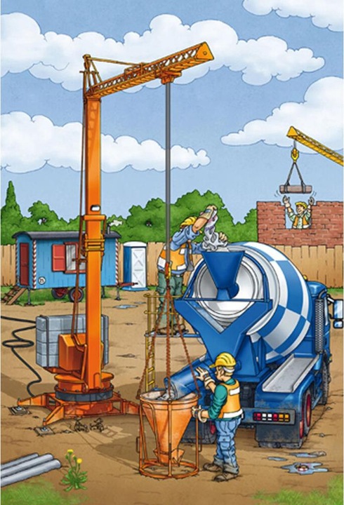 Actual product image Schmidt Spiele On the construction site 3x (72 pieces)