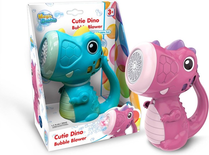 Magic Bubble Cutie Dino Blower ass.