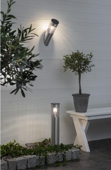 Image du produit Star Trading Applique murale solaire Marbella, argent (80 lm, IP44)