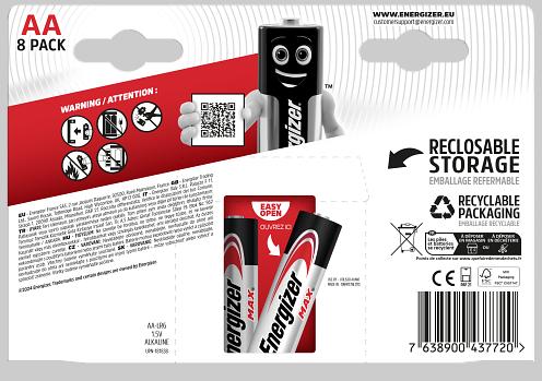 Image du produit Energizer Max Alkaline Mignon (8 pcs, AA, 2700 mAh)