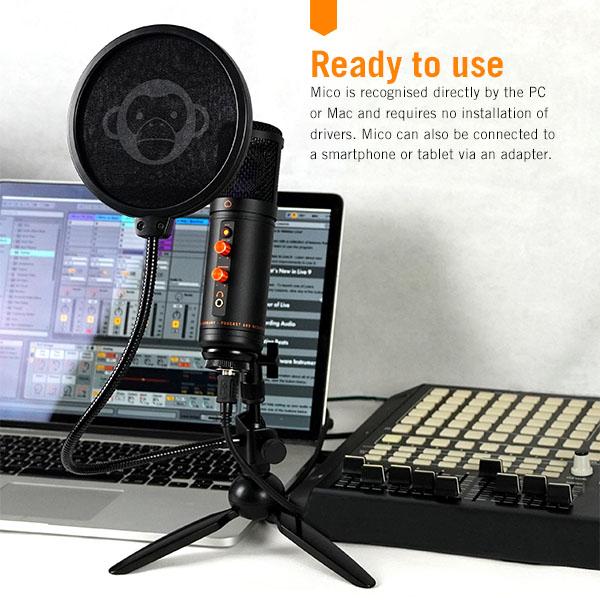 Immagine prodotto Monkey Banana Pulsante Muto USB Mico