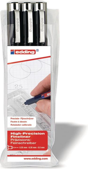 Produktbild Edding Profipen 1800 (Black, 3x)