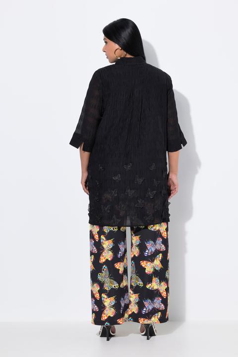 Produktbild Ulla Popken Longbluse, Schmetterlings-Applikation, Hemdkragen, Langarm (42, 44)