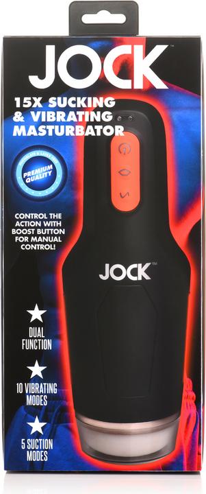 Actual product image Curve Toys Sucking and Vibrating Masturbator - 15X - Black