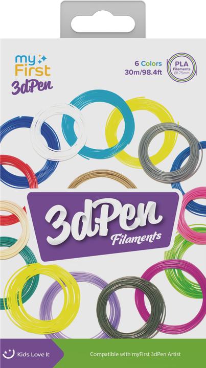 myFirst 3dPen Artist Filaments Cold Color 6 packs (Multicolore)