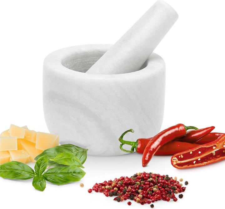 Actual product image Gourmeo Mörser mit Stössel aus Marmor