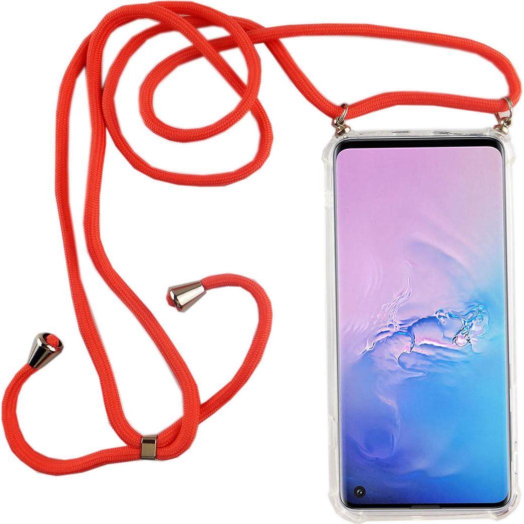 König Design Handyhülle für Samsung Galaxy S10 Schutzcase Backcover Bumper Etuis Transparent, Handykette, Transparent