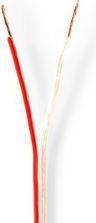 Actual product image Nedis Loudspeaker cable| 2x 0.75 mm²| Copper| 100.0 m| Round| PVC| Transparent| - Extension (100 m, 0.75 mm²)