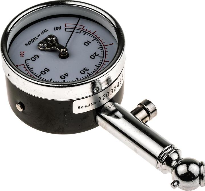 Actual product image RS PRO Tyre pressure guage,dial type,60psi