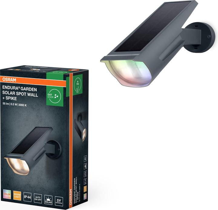 Actual product image Osram ENDURA GARDEN SPOT Wall + Spike RGB + W (55 lm, IP44)