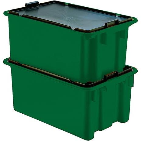 Lakape, Lagerbehälter, Drehstapelbehälter 65 l 600x400x350 mm grün