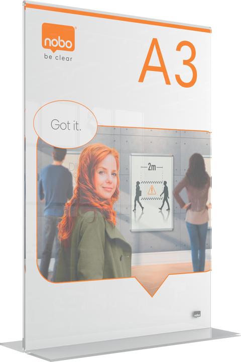 Immagine prodotto Nobo Premium Plus Display da tavolo in acrilico (297 x 420 mm)