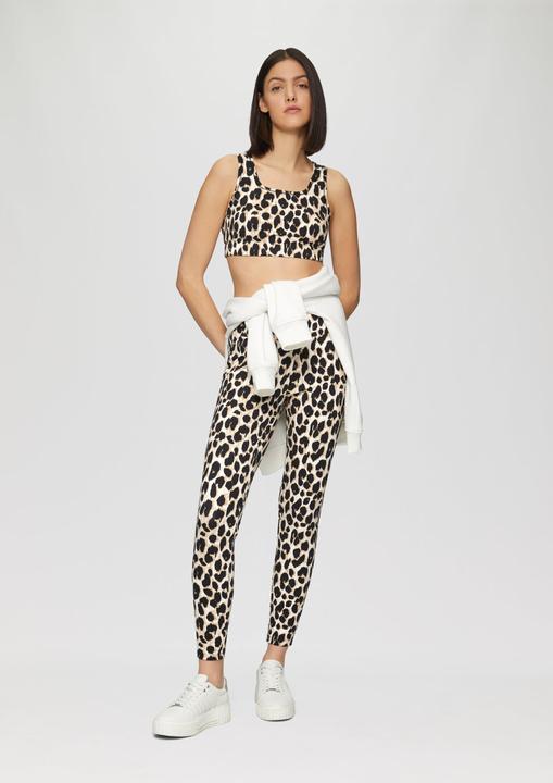 Actual product image S.Oliver T-Shirt Bustier Bustier mit Leo-Print (46)