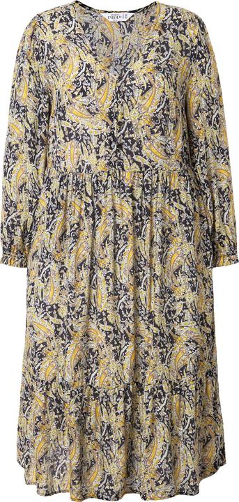 Produktbild Studio Untold Damen grosse Grössen Kleid, A-Line, Paisley Print, Langarm schwarz 58+ 838428100-58+ (58)
