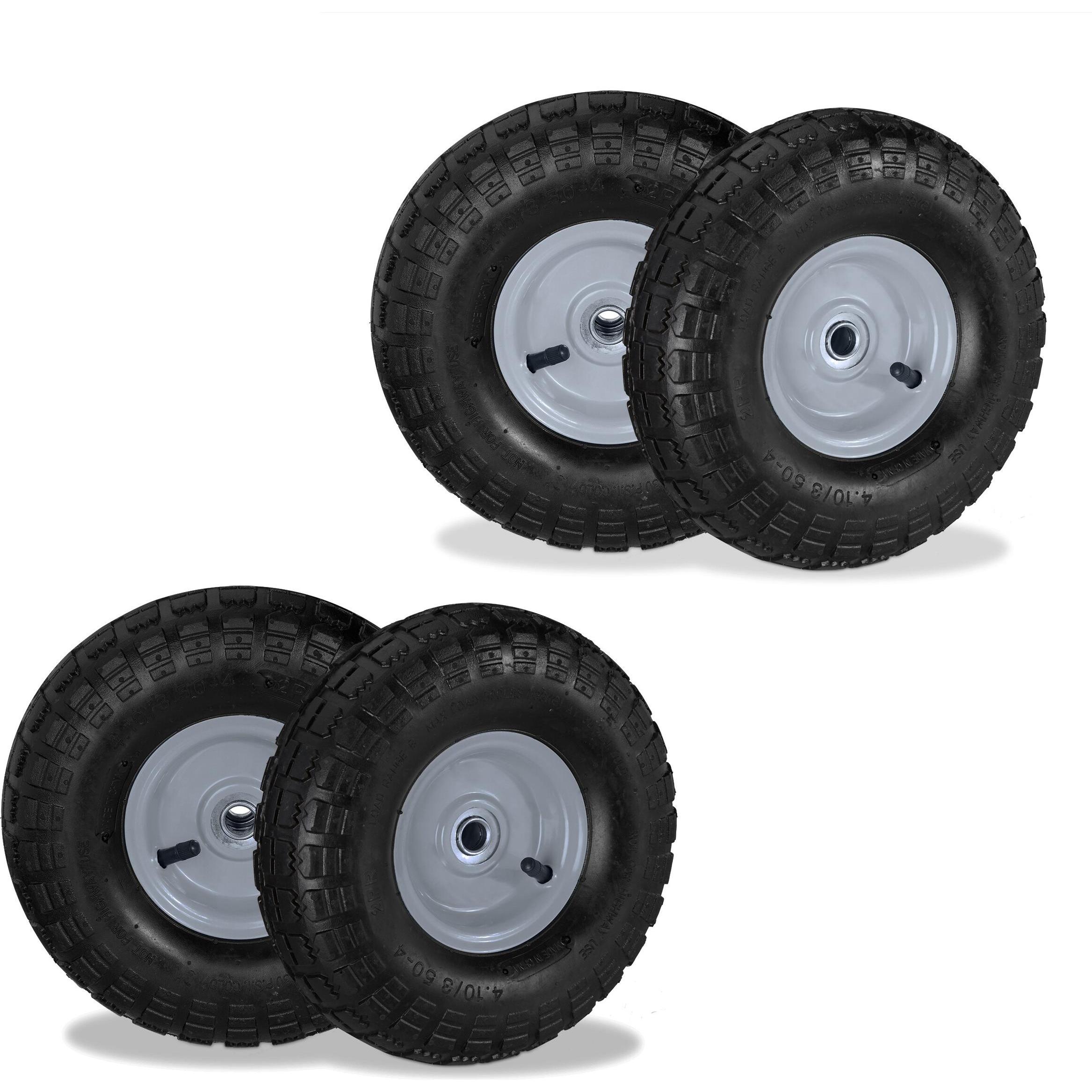 Relaxdays, Transportwagen, 4x Sackkarrenrad (136 kg)