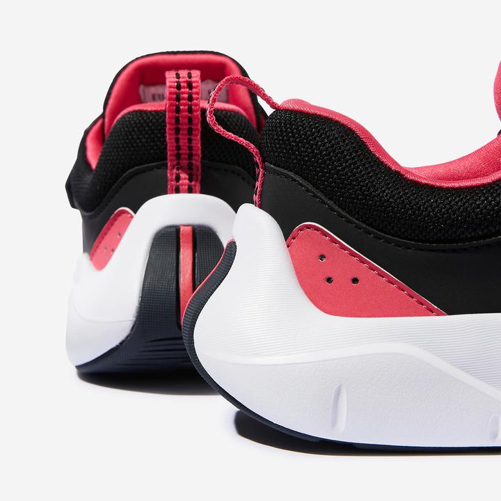 Immagine prodotto Decathlon Scarpe da ginnastica per bambini con lacci elastici e velcro - Playful Fast nero/rosa (28)
