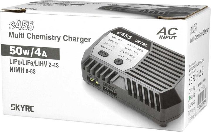 Immagine prodotto SkyRC e455 AC NiMH 6-8 / LiPo 2-4S, 50W