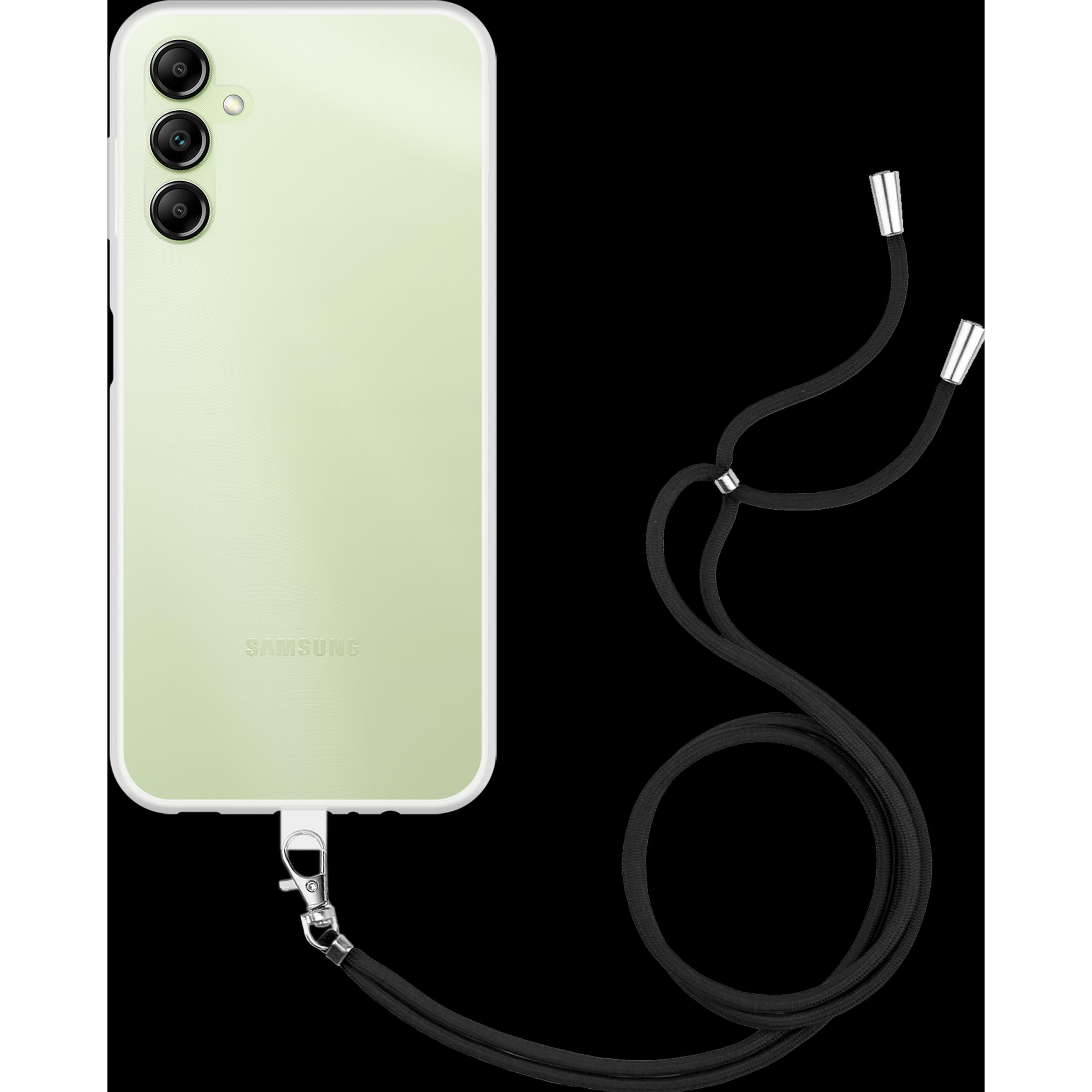 Thumbnail - Cazy Handykette Hülle Kompatibel mit Samsung Galaxy A14 4G/5G - Silikon Handyhülle mit Band Necklace, Handykette, Transp...