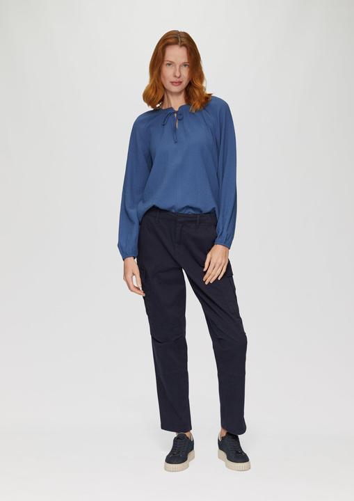 Produktbild S.Oliver Bluse Strukturierte Bluse mit Raffdetails (36)