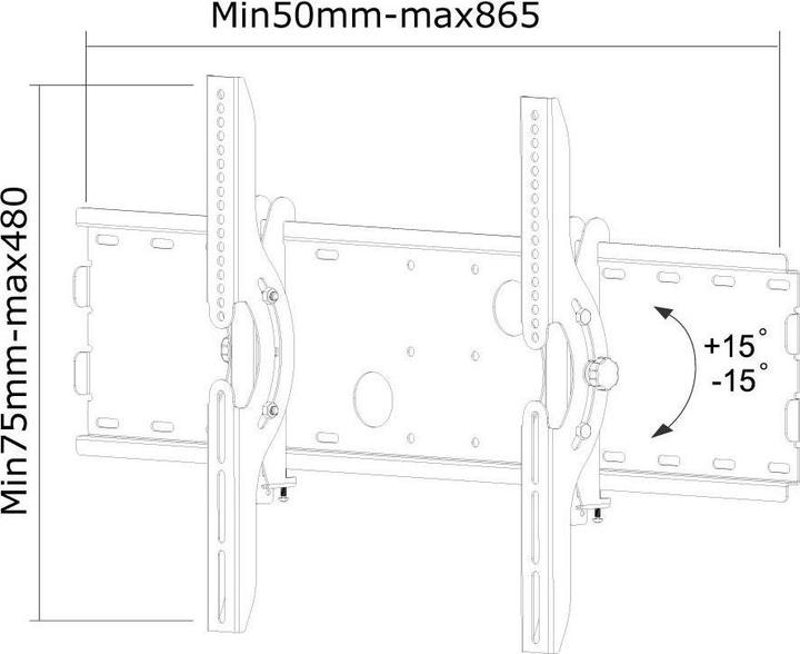 Image du produit Neomounts Support mural pour TV Support mural pour écran plat (Mur, 100 kg, 37" - 85")