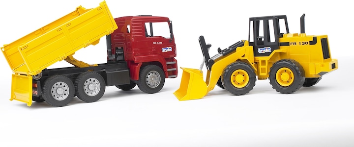 Immagine prodotto Bruder Dumper uomo con pala gommata articolata