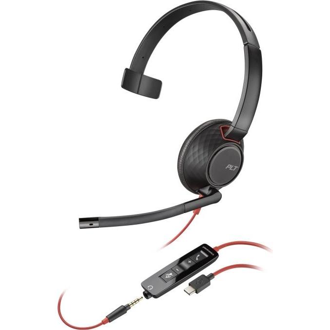 HP Blackwire 5210 Monaural USB-C (Kabelgebunden, USB-C), Office Headset