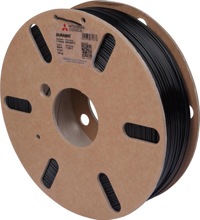 Actual product image Formfutura Filament Durabio Black 1.75mm 750g (ABS, 1.75 mm, 750 g, Black)