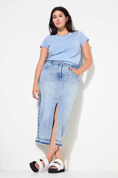 Produktbild Studio Untold Jeansrock, A-Line, 5-Pocket, Schlitz vorne (46)