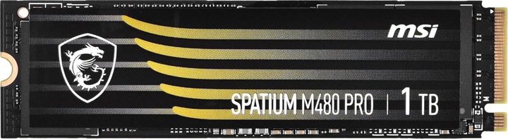 Actual product image MSI SPATIUM M480 PRO PCIE 4.0 NVME M.2 1TB (1000 GB, M.2 2280)