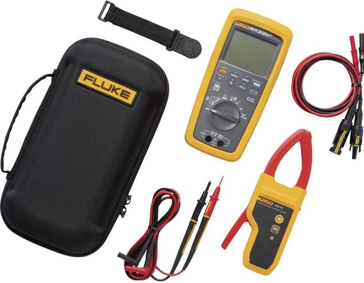 1x Wireless true-rms multimeter 283 FC 1x Wireless true-rms current clamp a283 FC 60 A AC, DC 1x measuring lead set Solar MC4