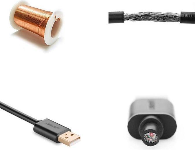 Actual product image Ugreen Cable extension USB 2.0 US121 10m - Black (10 m, USB 2.0)