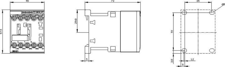 Produktbild Siemens Contactor Relay,4NO24Vdc,SZ S00