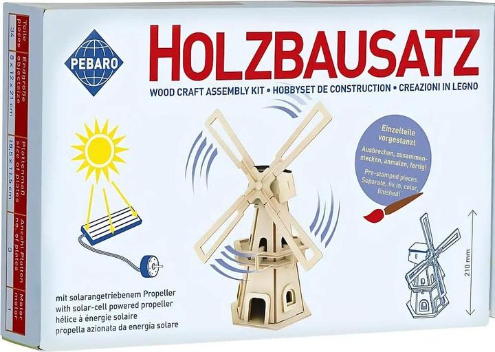 Image du produit Pebaro Kit de construction en bois pour éolienne solaire