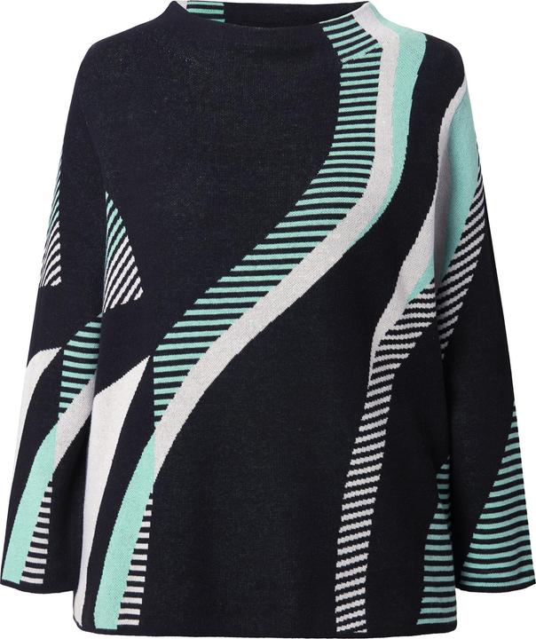 Immagine prodotto Ulla Popken Maglione in jacquard con collo alto e maniche lunghe (56)