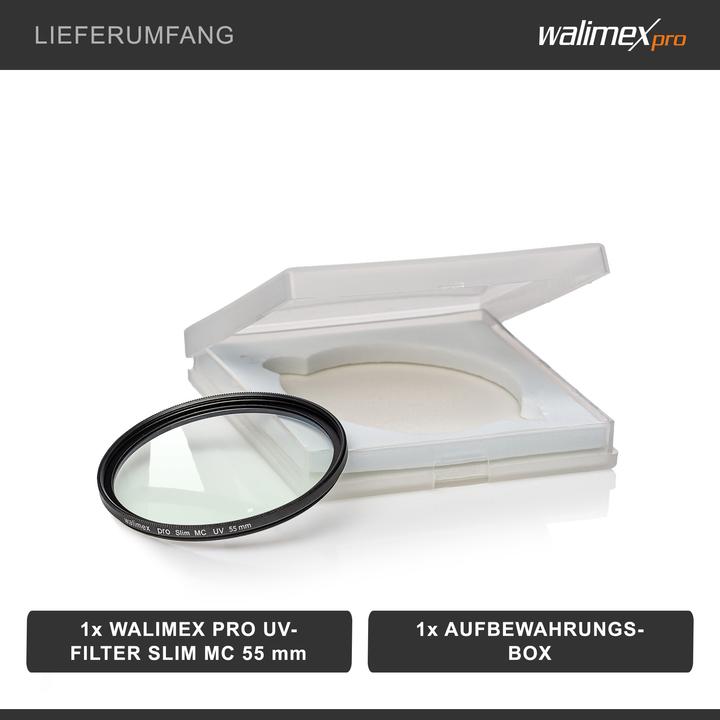 Produktbild Walimex Slim MC UV-Filter 55 mm (55 mm, UV-Filter)