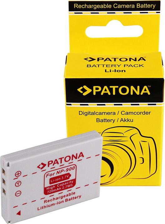 Actual product image Patona Battery f. Konica Dimage E40/E50 D4 DC-E43 NP900 NP-900 (Camera battery)
