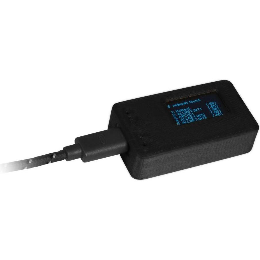 Allnet 4duino IoT WLAN Display Housing nero stampato, Scheda + Kit di sviluppo