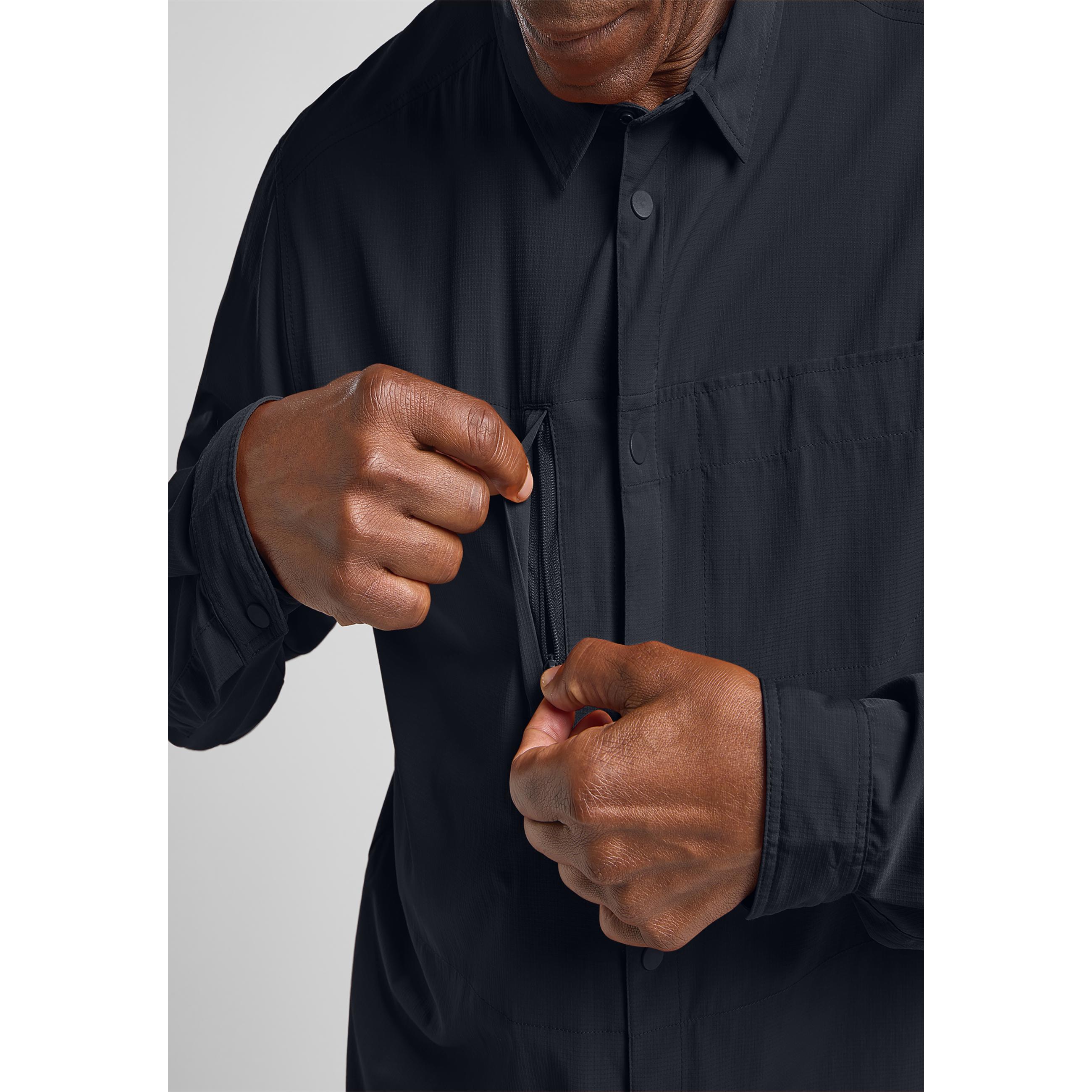Thumbnail - Jack Wolfskin, Herren, Sportshirt, Sierra Canyon Ls M (L), Blau, L