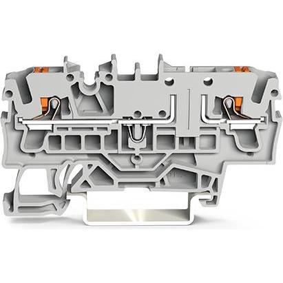 50x Wago 2-Leiter-Basisklemme, Elektronikzubehör + Gehäuse, Grau