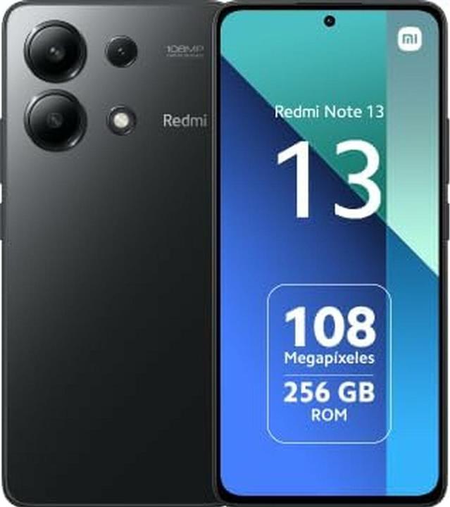Actual product image Xiaomi Redmi Note 13 (256 GB, Midnight Black, 6.67", Hybrid Dual SIM, 4G)