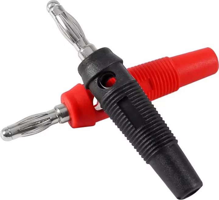 Coscorp Industries Bananenstecker 4mm, 1 Paar rot/schwarz