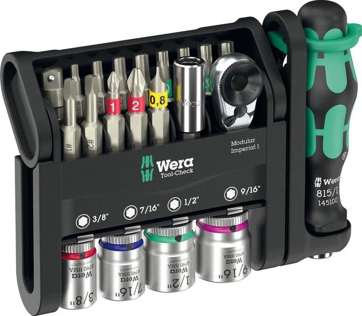 Produktbild Wera Tool-Check Modular Imperial 1 (Innenvierkant, Kreuz Phillips PH)
