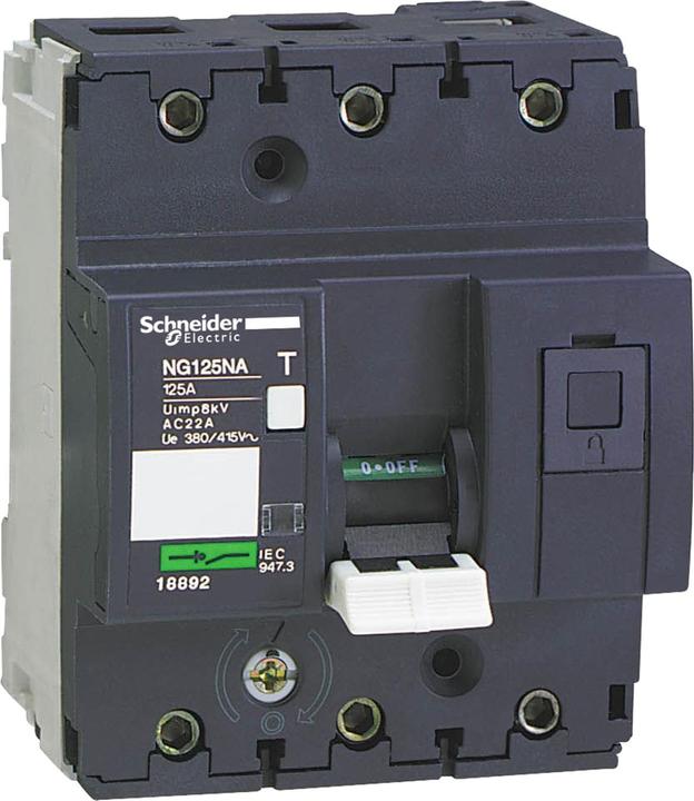 Produktbild Schneider Electric Lasttrennschalter NG125NA, 3P, 125A 18892