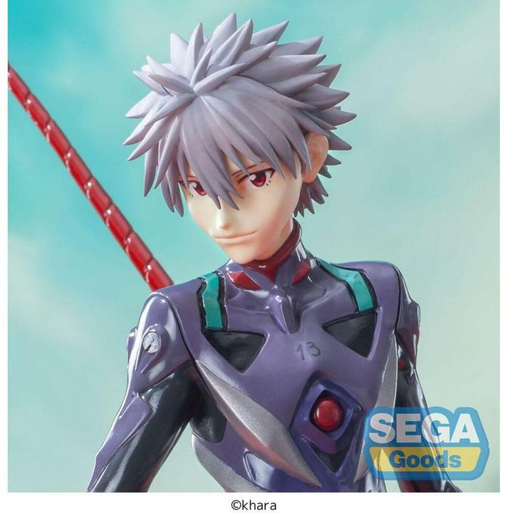 Actual product image Sega Evangelion: 3.0+1.0 Thrice Upon a Time Luminasta PVC Statue Kaworu Nagisa x Spear of Longinus 21 cm