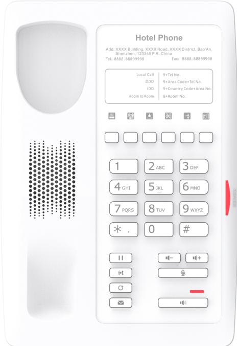 Produktbild Fanvil Téléphone SIP H3W-Hotel 2 comptes SIP White