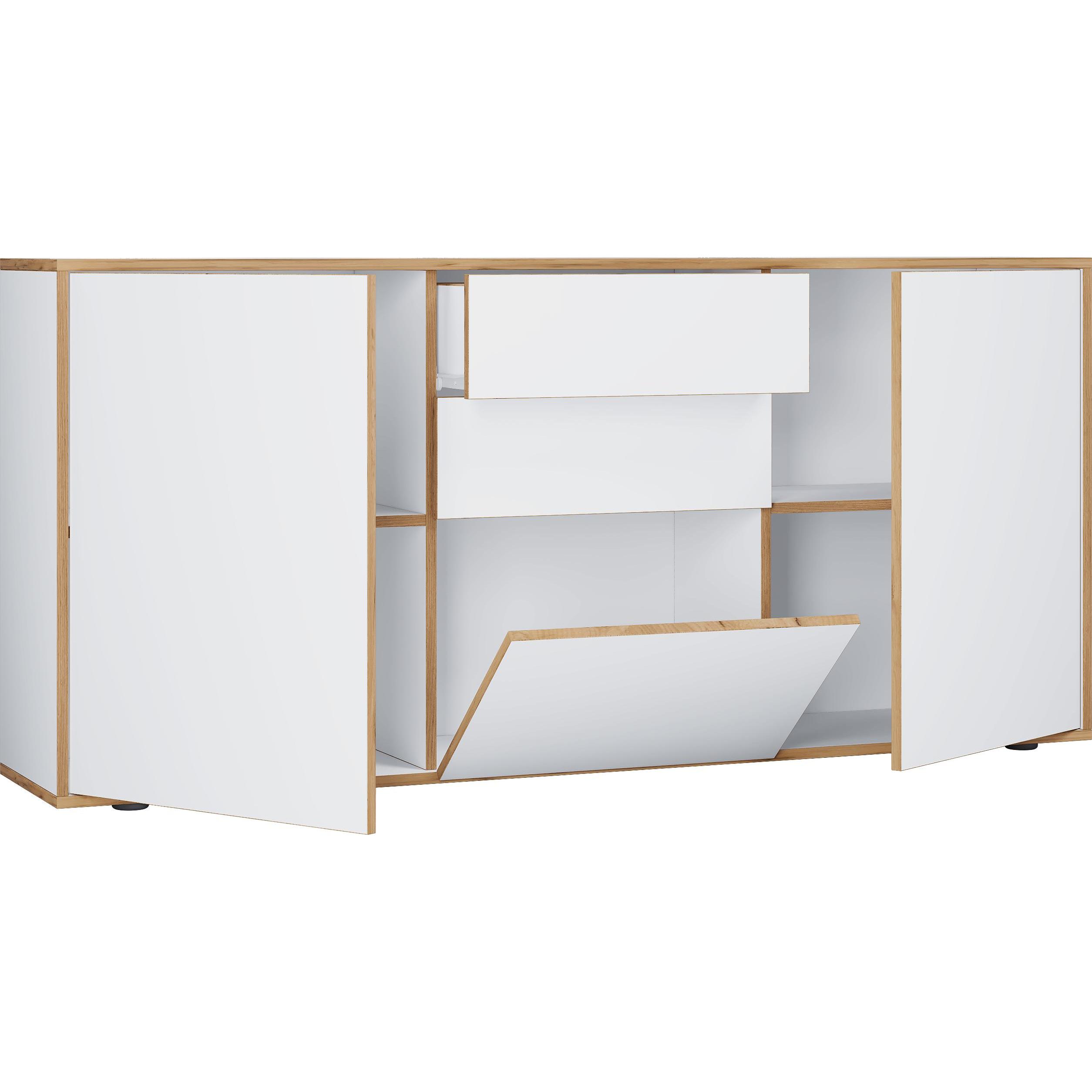 Thumbnail - VCM, Kommode + Sideboard, Kommode Sideboard Salia B. 160 Schublade (160 x 33 x 74 cm)