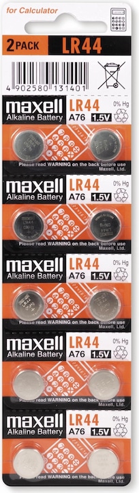 Produktbild Maxell LR44 (10 Stk., LR44, 110 mAh)